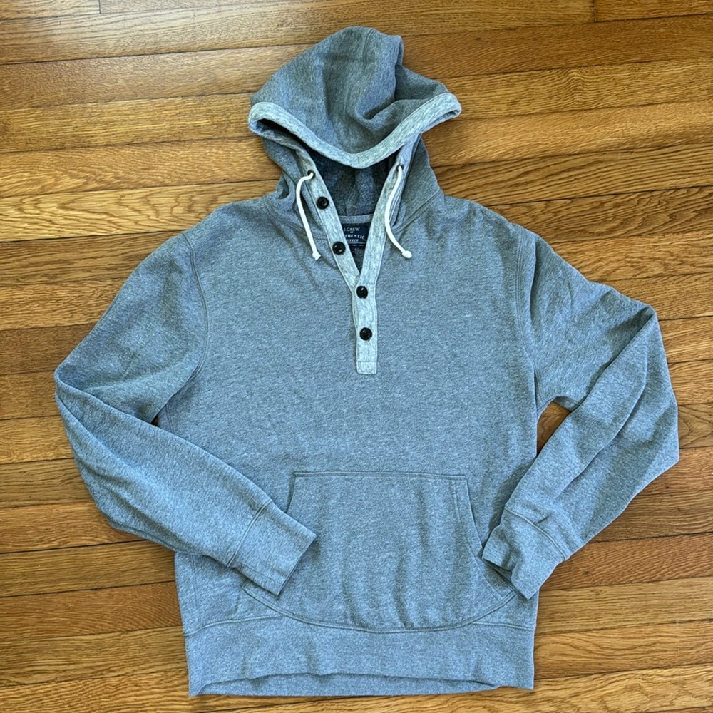 J Crew Factory Authentic Fleece Hoodie